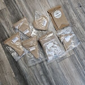 Lot of 7 Burlap Banners